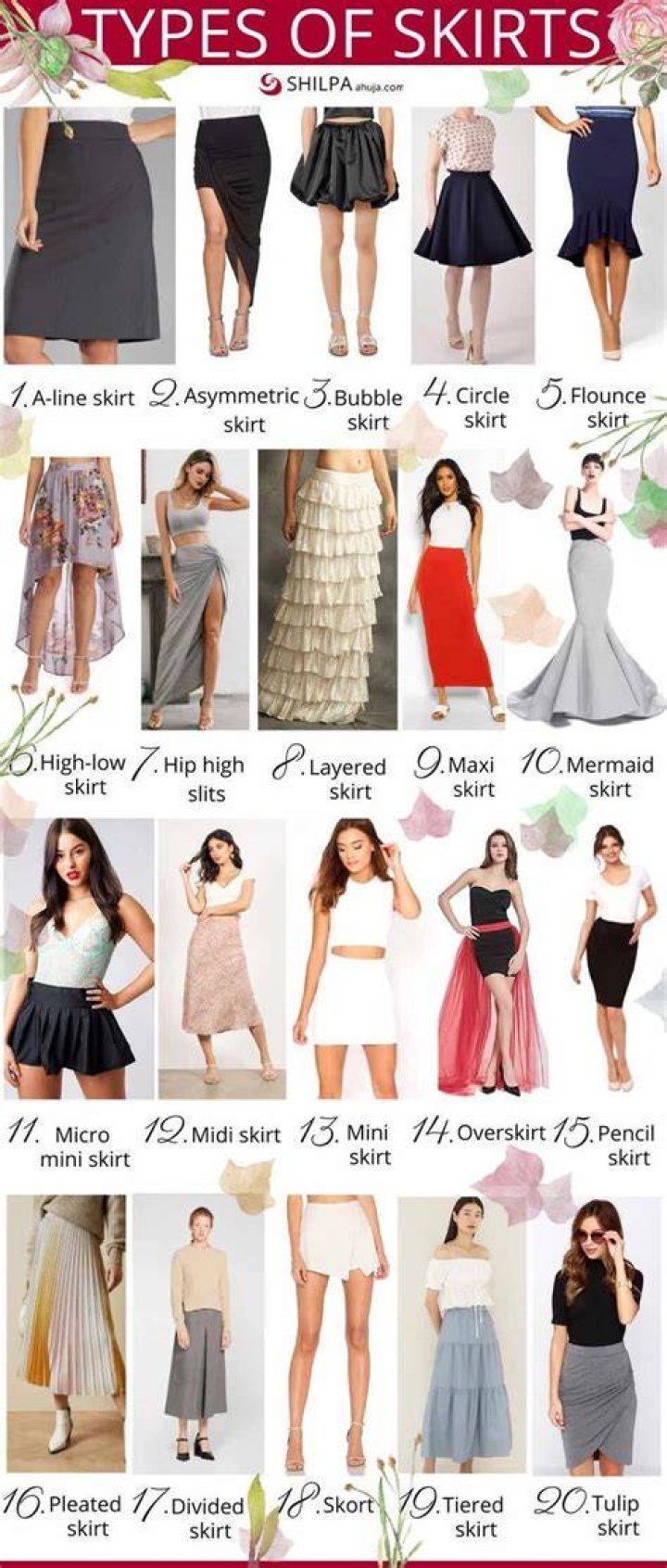 18 Types of Skirts for Every Occasion StyleWile