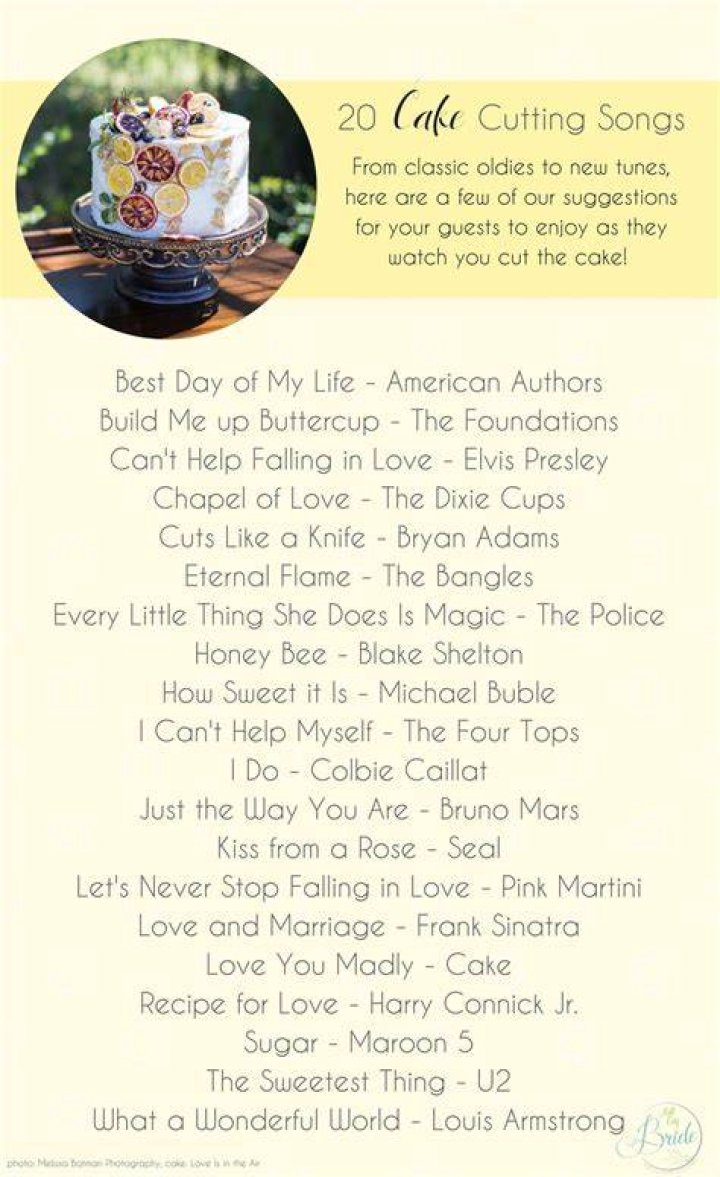 20+ Best Cake Cutting Songs that Should Make it to Your Wedding Playlist