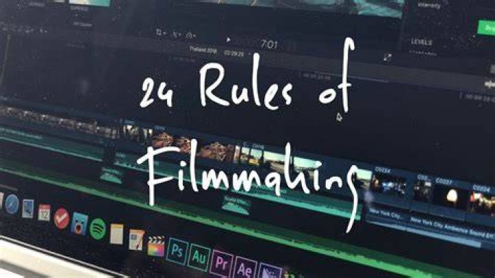 24 Rules of Filmmaking! YouTube