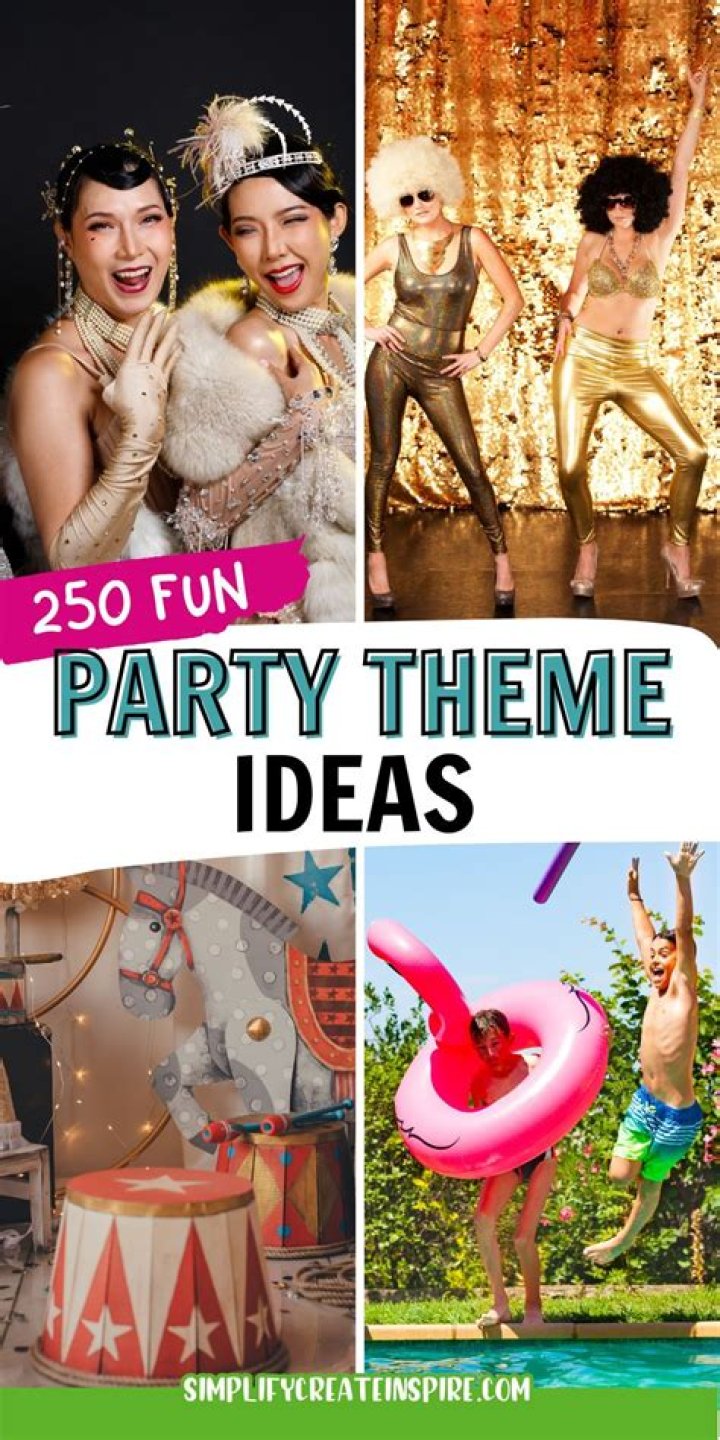 250 Unique Party Themes For Adults For 2024