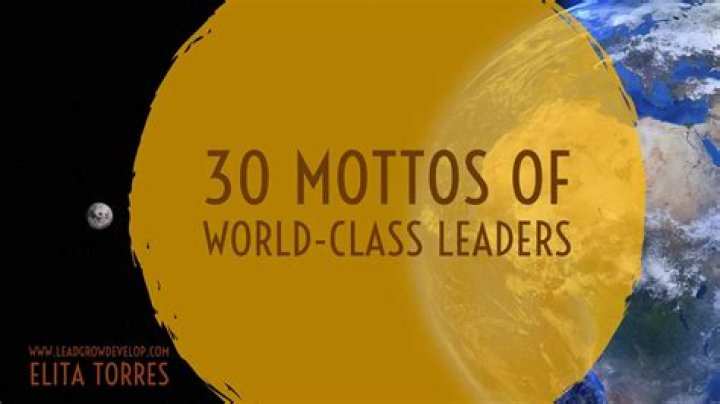 30 Mottos Of WorldClass Leaders 5MinMotivation Lead Grow Develop