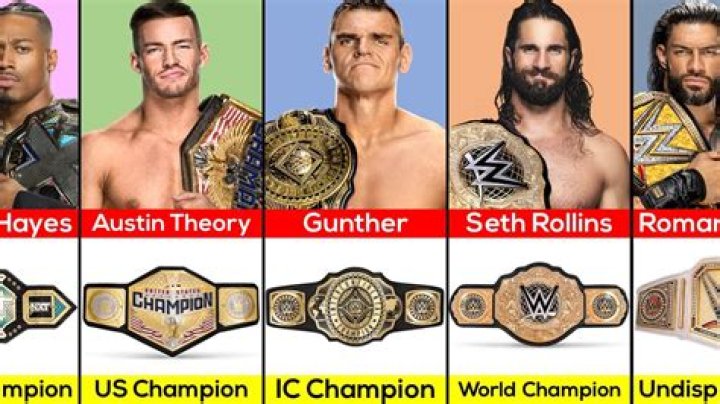 A Guide To Every Current Champion In WWE 