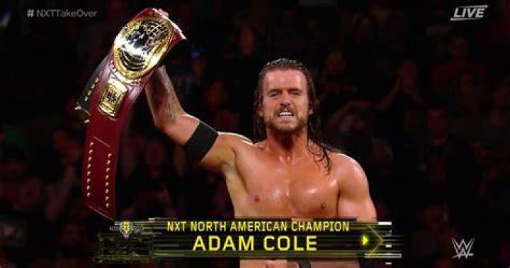 Adam Cole With NXT Championship
