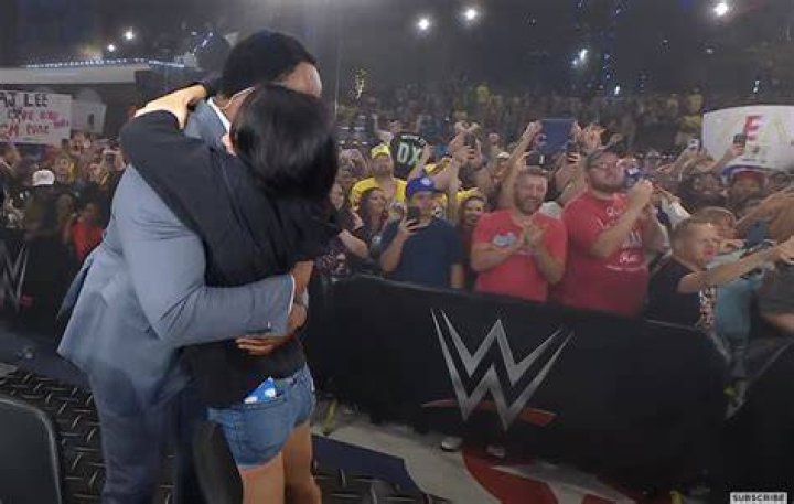 AJ Lee & Big E Langston v Kaitlyn & Dolph Ziggler SummerSlam 2013 Cropped