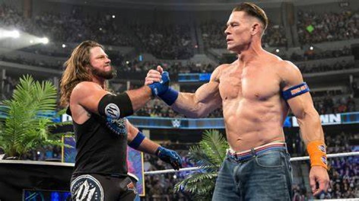 AJ Styles v John Cena Royal Rumble 2017 Cropped