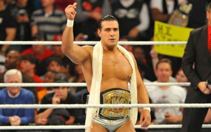 Alberto Del Rio entering a WWE Ring. 