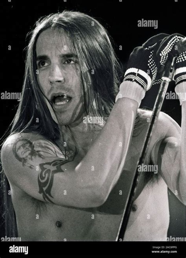 Anthony Kiedis of the Red Hot Chili Peppers, 60, is seen with a blonde