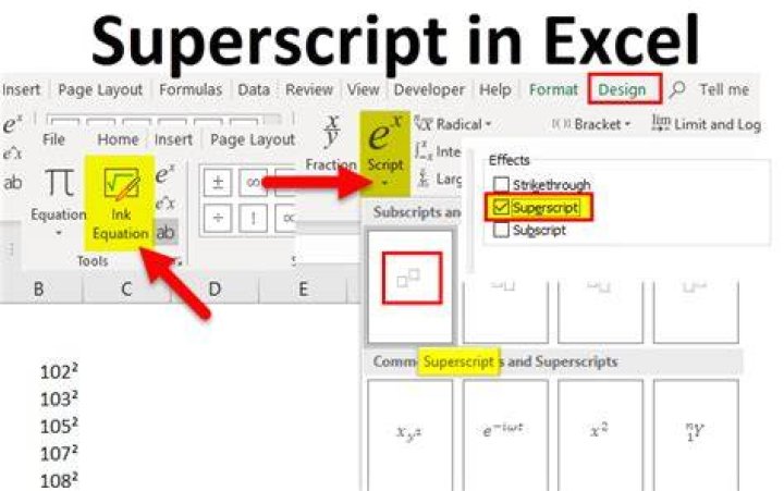 Apply Superscript & Subscript in Excel YouTube