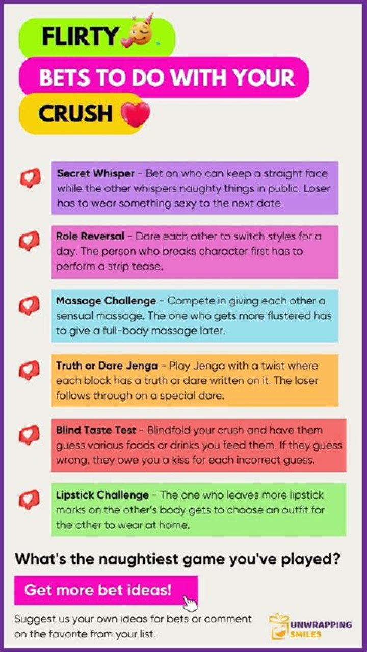 Bets To Make With Your Crush: Fun And Flirty Challenges To Ignite Romance