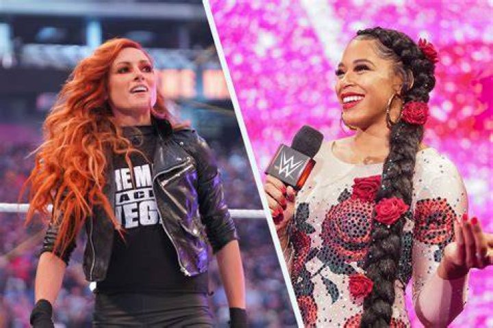 Bianca Belair and Becky Lynch hug