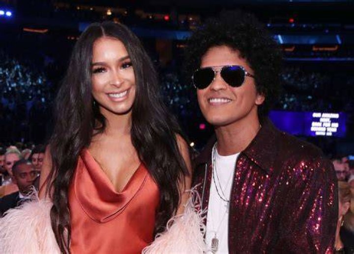 Bruno Mars and Jessica Caban Celebrity Couples at the Grammys 2016