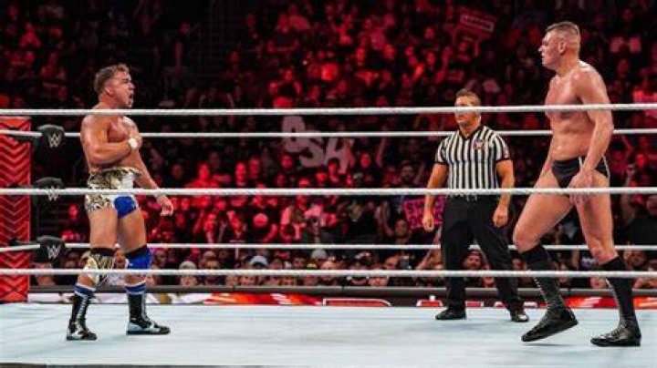 Chad Gable standing in a Raw ring