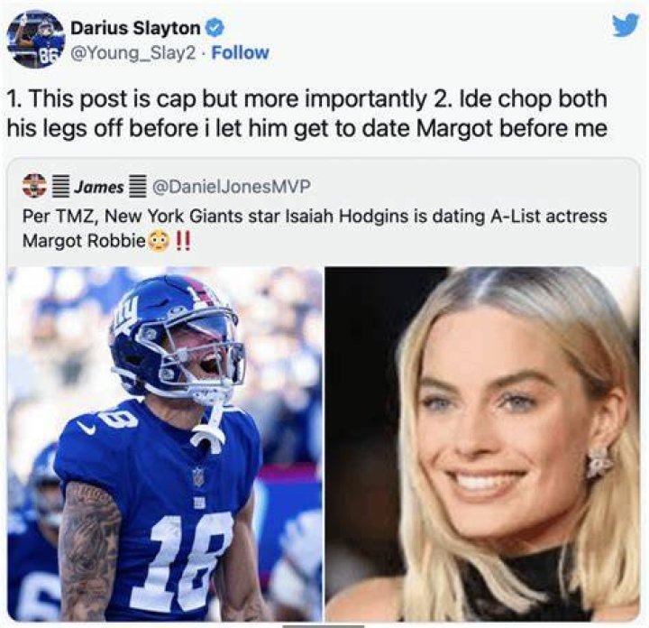 “Chop Both His Legs”: Giants WR Declares a Date War With Teammate to Catch
Margot Robbie’s Blue Eyes