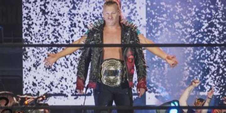 Chris Jericho making his entrance. 