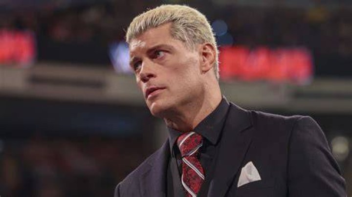 Cody Rhodes cutting a promo Cropped
