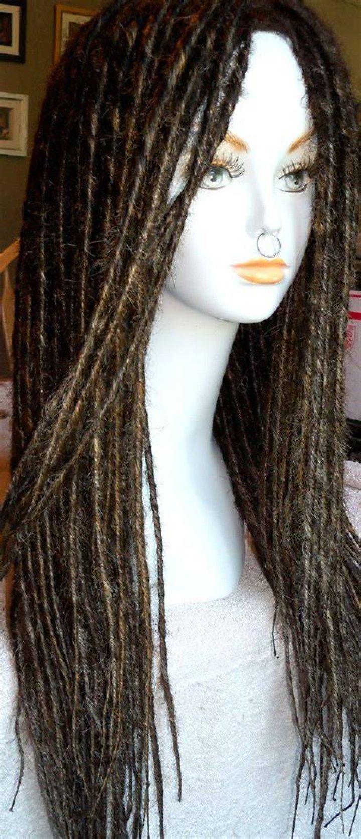Custom Synthetic Dread Fall Wig You Choose Style and Colors DEPOSIT
