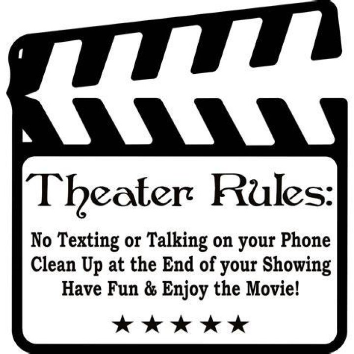 Design on Style Theater Rules Movie Room' Vinyl Lettering (Theater