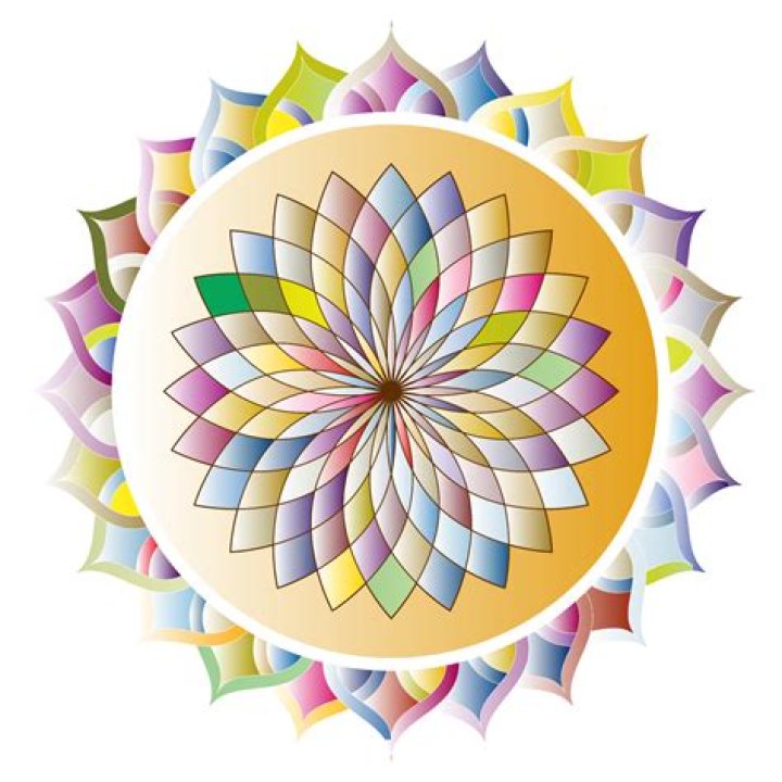 Download FFFF00 Prismatic Mandala Line Art 7 SVG FreePNGImg