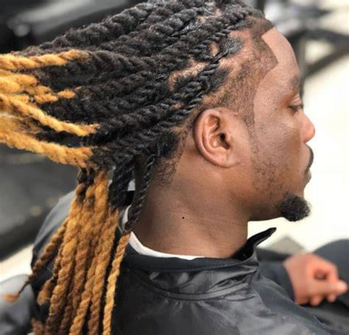 Dread Dyed Men dreadlock for men Bleached/dip dyed dreads on men