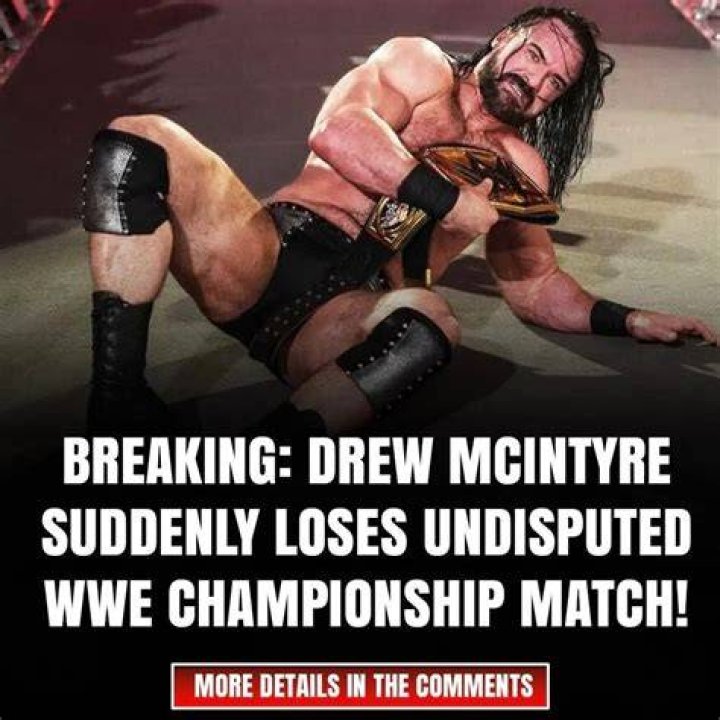 Drew McIntyre Loses Chance To Compete For WWE Championship Again