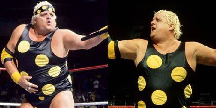 Dusty Rhodes in polka dots.