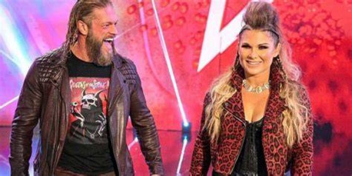 Edge and Beth Phoenix making their entrance.&nbsp;