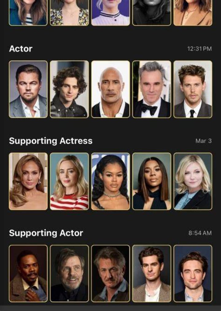 Face Claims Sorted by Quentin Tarantino movies