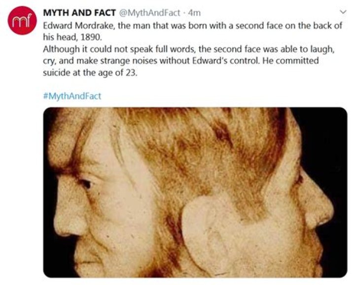 Fact check Twofaced Edward Mordrake was a literary creation