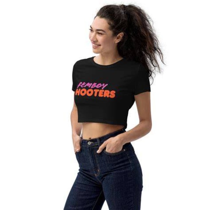 Femboy Hooters Organic Crop Top Femboys Sissies Hooters Etsy