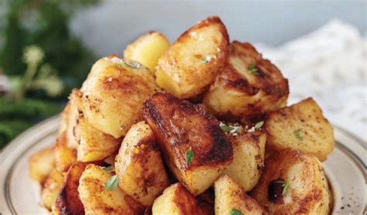 Goose Fat Roast Potatoes fresh out the oven