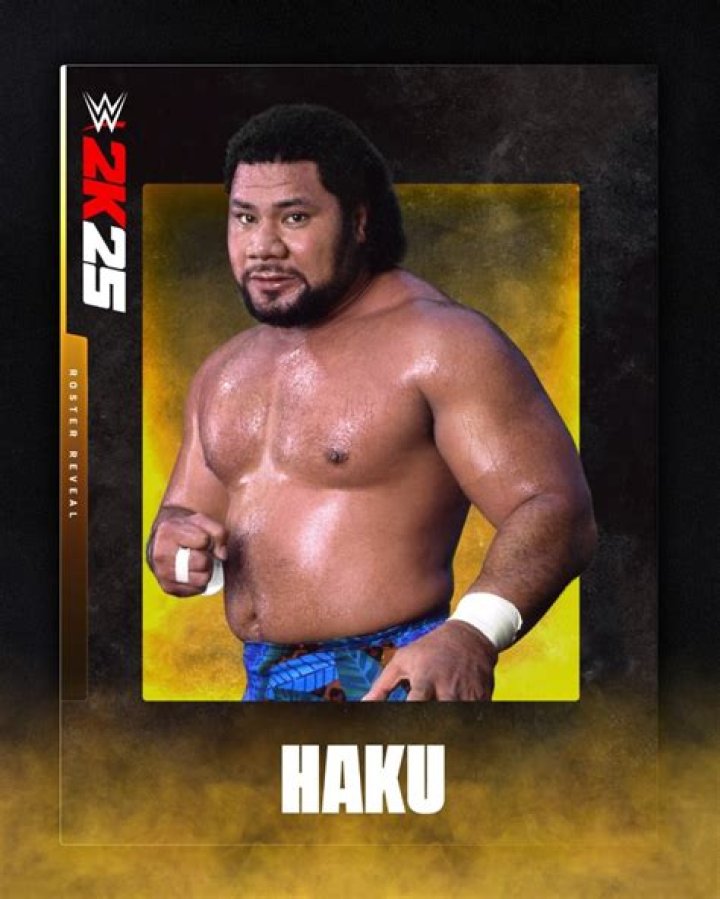 Haku kicking someone in WWE.