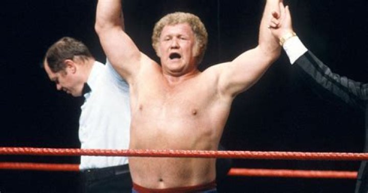 Harley Race celebrating in the ring 