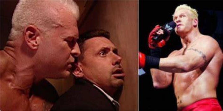 Heidenreich and Michael Cole during the infamous backstage skit