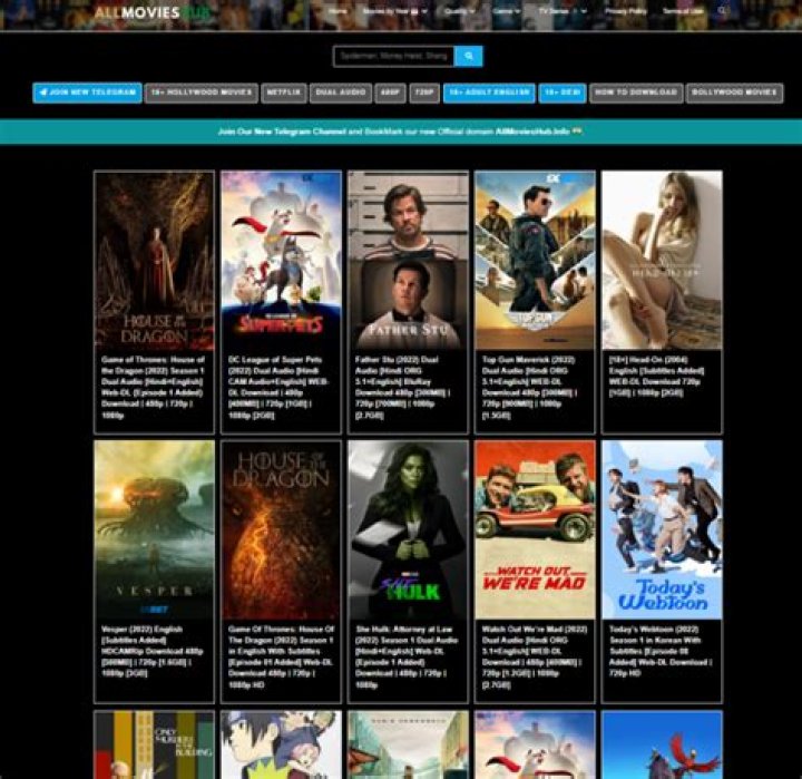 Hubflix [ Allmovieshub ] Streaming 720p Bollywood, Hollywood Movies