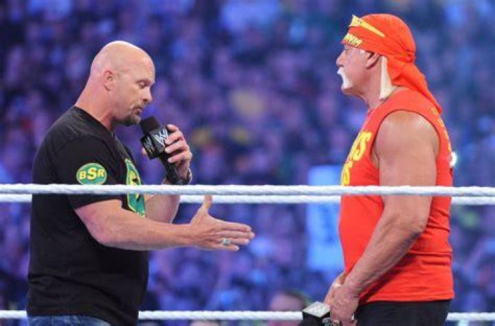 Hulk Hogan and Steve Austin WWE Champion