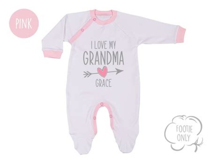 I Love My Grandma Baby Bib