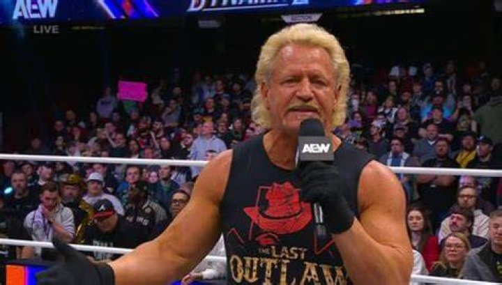 Jeff Jarrett at his WWE Hall of Fame induction in 2018