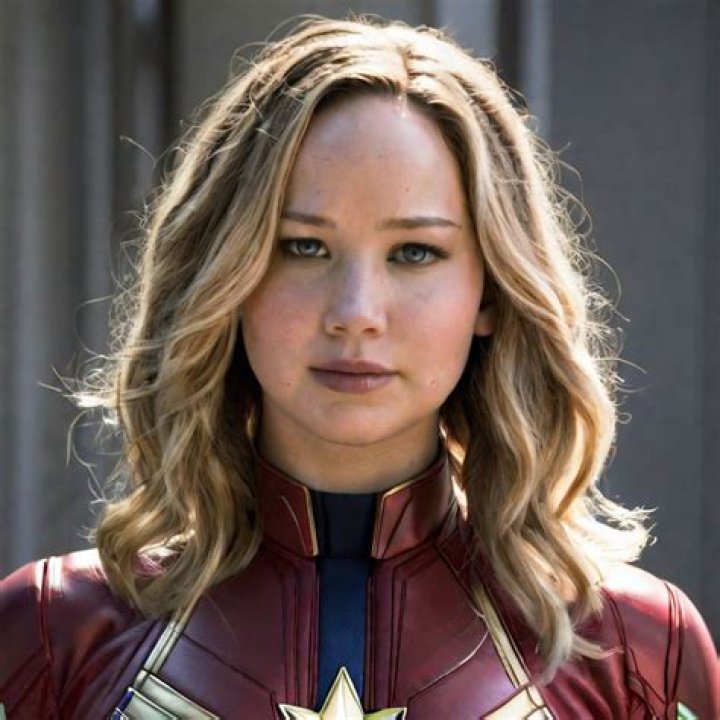 Jennifer Lawrence as Captain Marvel in The Avengers (Recasted)