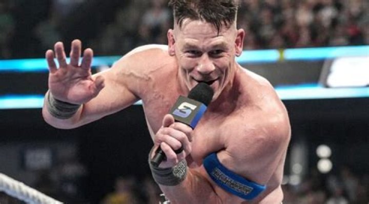 John Cena cuts a promo on Roman Reigns