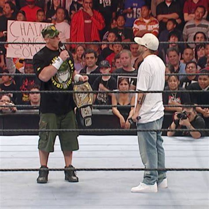 John Cena with Kevin Federline on his back