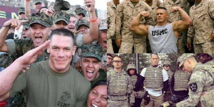 John Cena with US Military