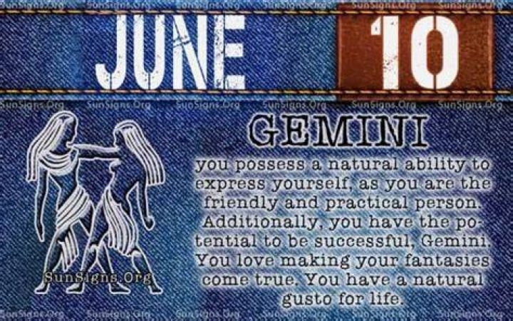 June 10 Zodiac (Gemini) Birthday Personality, Zodiac Sign