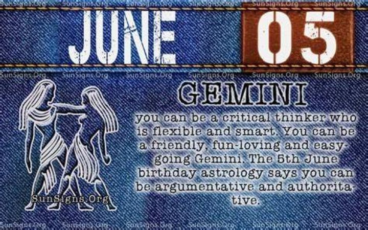 June 5 Zodiac Horoscope Birthday Personality