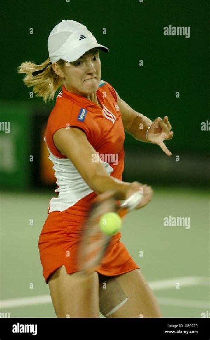 Justine Henin Hardenne (Belgien) und ihr Ehemann Pierre Yves Y Tennis