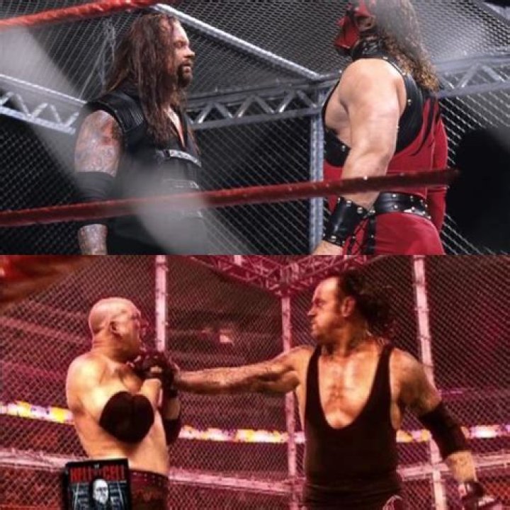Kane v The Undertaker Hell in a Cell 2010 Cropped