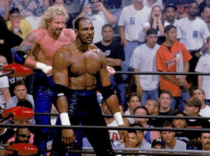 Karl Malone in wrestling ring