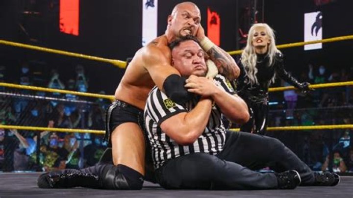 Karrion Kross and Samoa Joe staredown in NXT Cropped