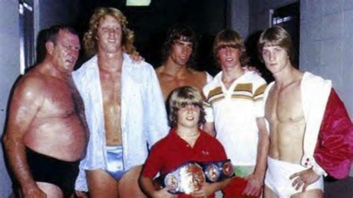 Kevin Von Erich with his family