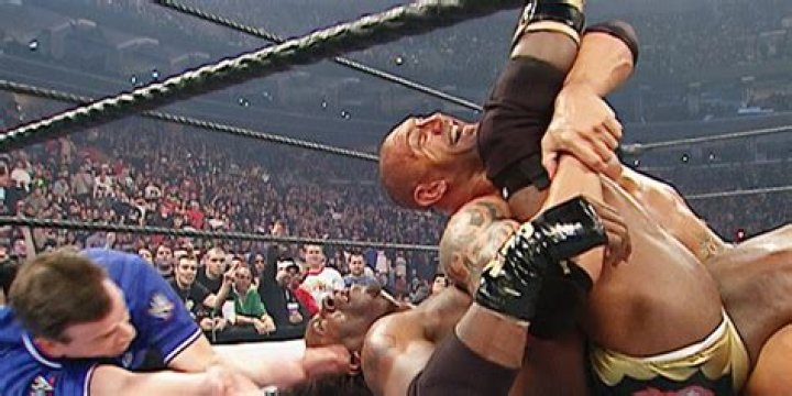 King Booker v Batista v Finlay v Bobby Lashley No Mercy 2006 Cropped