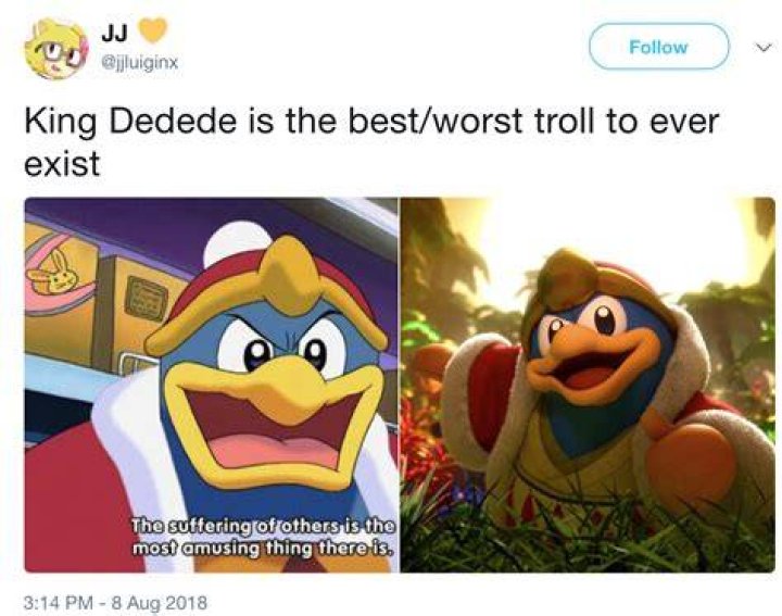 King Dedede as Best Memes in [CLOSED] The MyCast Choice Awards (June & July 2021)